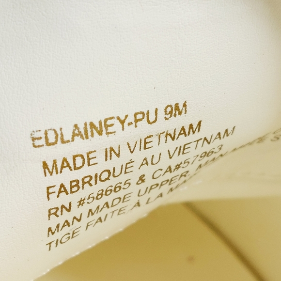 New Open Edit Women White Round Toe Chain Chunky Mid Platform Heels Shoes B501 - Picture 11 of 16